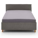 Letto imbottito Fun Tessuto Cieli: grigio - 90 x 200cm - Senza rete a doghe