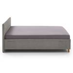 Letto imbottito Fun Tessuto Cieli: grigio - 90 x 200cm - Senza rete a doghe