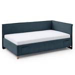 Letto Fun Tessuto Cieli: Blu scuro - 90 x 200cm - Senza rete a doghe