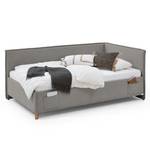 Letto Fun Tessuto Cieli: grigio - 90 x 200cm - Senza rete a doghe