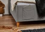 Letto Fun Tessuto Cieli: grigio - 90 x 200cm - Senza rete a doghe