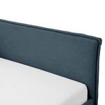 Letto Fun Tessuto Cieli: Blu scuro - 120 x 200cm - Senza rete a doghe