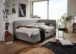 Letto Fun Tessuto Cieli: grigio - 120 x 200cm - Con rete a doghe