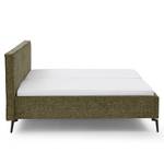 Gestoffeerd bed Riva Platweefsel Balkis: Antiek groen - 180 x 200cm - Met hoofdeinde - Metaal