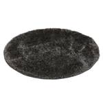 Tapis à poils hauts Gela rond Polyester - Anthracite