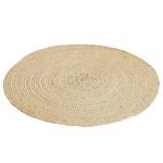 Kurzflorteppich Ibo rund Jute / Baumwolle - Creme - Durchmesser: 120 cm