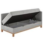 Letto imbottito Santos Tessuto Thorid: grigio chiaro - 120 x 200cm