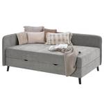 Letto imbottito Kiruna Tessuto Oda: grigio - 90 x 200cm