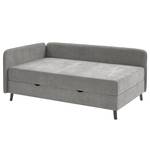 Letto imbottito Kiruna Tessuto Oda: grigio - 90 x 200cm