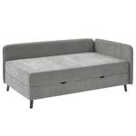 Letto imbottito Kiruna Tessuto Oda: grigio - 90 x 200cm