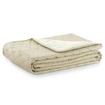 Dekentje Daxel polyester - Beige/wit - 170 x 270 cm