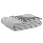 Couvre-lit Daxel Polyester - Gris clair / Gris - 260 x 280 cm