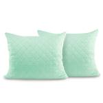 Kissenbezug Daxel 2er-Set Polyester - Mint - 50 x 60 cm