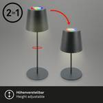 Lampe LED Tyli RGB Aluminium - 1 ampoule - Anthracite