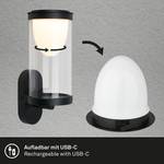 Lampada da parete a LED Slok Materiale plastico - Nero - 1 punto luce