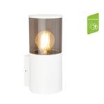 LED-wandlamp Nypa aluminium - wit - 1 lichtbron