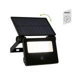 Solar-wandlamp Fyre aluminium - zwart - 1 lichtbron