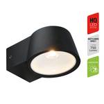 Lampada da parete a LED Odlo Alluminio - 1 punti luce - Nero