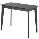 Bureau Rigby Noir - En partie en bois massif - 100 x 75 x 50 cm