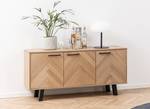 Dressoir Djoïa eikenhout/zwart