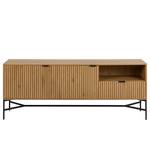 Sideboard Couman Wildeiche Dekor / Schwarz