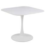 Tavolo da pranzo quadrato Lazri Bianco - Materiale a base lignea - Metallo - 90 x 75 x 90 cm