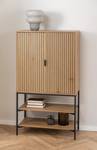 Highboard Couman wildeikenhouten look/zwart