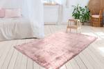 Hochflorteppich Tender Typ A Modacyl / Polyester - Babyrosa - 80 x 150 cm