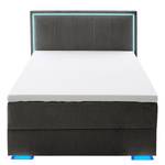 Boxspringbett Colorado II Microfaser Breeja: Anthrazit - 120 x 200cm