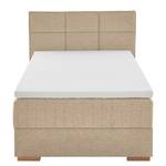 Lit boxspring Tambo Tissu Norana: Taupe - 140 x 200cm