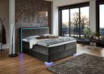 Lit boxspring Colorado II Microfibre Breeja: Anthracite - 180 x 200cm