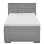 Boxspringbett Tambo Flachgewebe Norana: Grau - 120 x 200cm