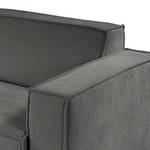 3-Sitzer Sofa Montans Webstoff Stormy: Dunkelgrau