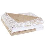 Tagesdecke Ambra Polyester - Beige / Weiß - 200 x 220 cm