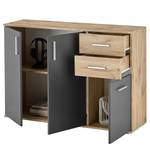 Kast Gumton 120 cm type A Grijs/Eikenhouten look