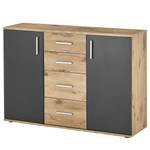 Kast Gumton 120 cm type B Grijs/Eikenhouten look