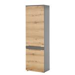 Garderobenschrank Loncoy Eiche Evoke Dekor / Anthrazit