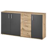 Sideboard Gumton Grau / Eiche Dekor