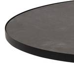 Table basse Riande Céramique / Métal - Imitation marbre noir / Noir - Diamètre : 86 cm