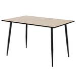 Table Weem rectangle Imitation chêne sauvage / Noir