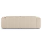 Ecksofa HUDSON mit XL-Longchair Webstoff Saia: Beige - Longchair davorstehend rechts