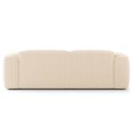 Divano con chaise longue XL HUDSON Bouclé Tessuto Bony: beige - Longchair preimpostata a sinistra