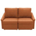 Boxspring-Schlafsofa Befasy Antiklederlook - Kunstleder Jami: Cognac