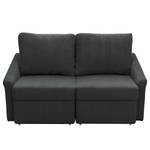 Boxspring-Schlafsofa Befasy Cordstoff Leanca: Anthrazit