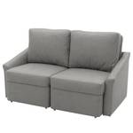 Boxspring-Schlafsofa Befasy Antiklederlook - Kunstleder Jami: Grau