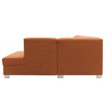 Ecksofa Bollon Antiklederlook - Kunstleder Jami: Cognac - Ottomane davorstehend rechts