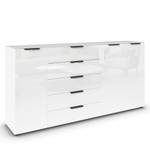 Sideboard Flipp Glas Typ B Weiß / Grau - Breite: 200 cm