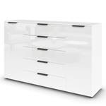 Sideboard Flipp Glas Typ A Weiß / Grau - Breite: 160 cm