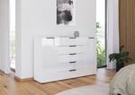 Sideboard Flipp Glas Typ A Weiß / Grau - Breite: 160 cm