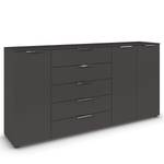 Sideboard Flipp Grau / Silber - Breite: 200 cm